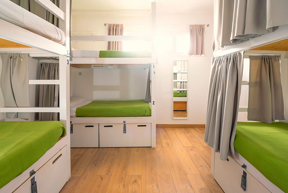 Habitación con literas de Tarifa Kite Hostel